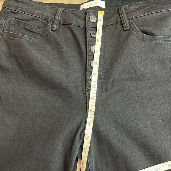 Vervet High Rise Super Flare Distressed Raw Hem VERVET by Flying Monkey Jeans 32 - Picture 11 of 12